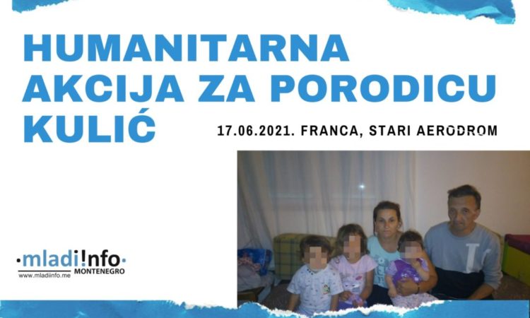 Na slici je porodica Kulić iz Podgorice za koju se organizuje sabirna akcija