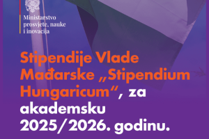 Na slice je tekst Stipendije Vlade Madjarske za 2025/2026. godinu