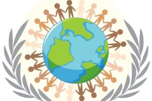 Na slici je logo Ujedinjenih nacija