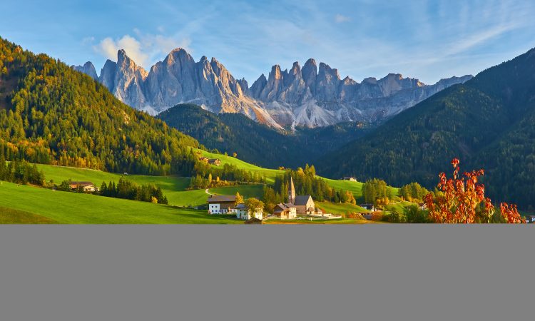 Santa Maddalena in Dolomites Range,South Tyrol, Italy